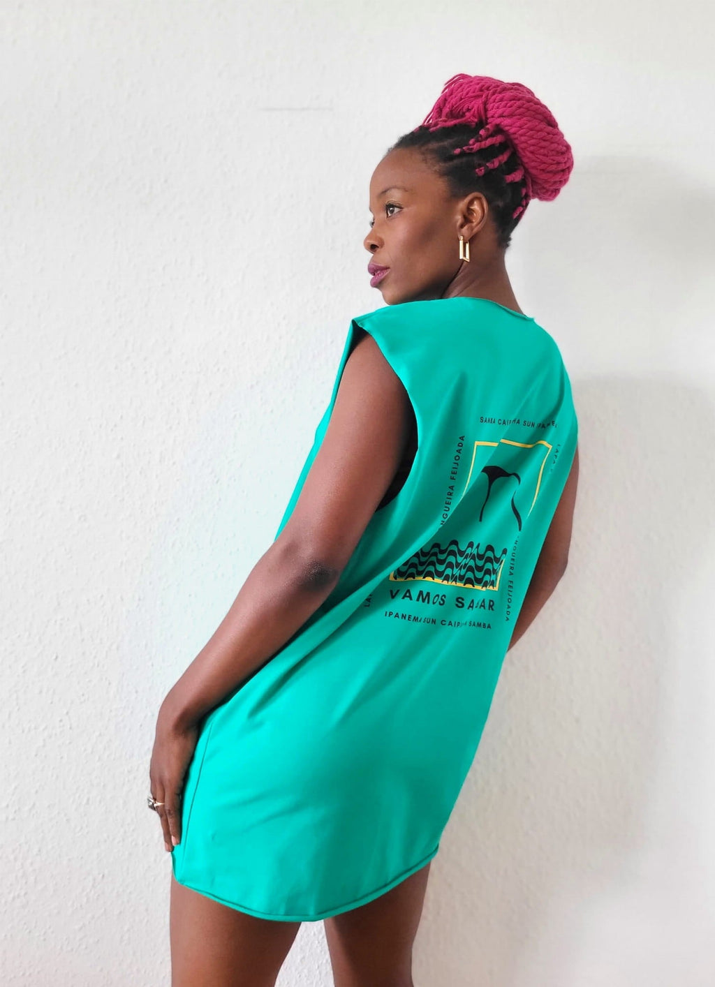 Sleeveless T-shirt SAPUCAI Green