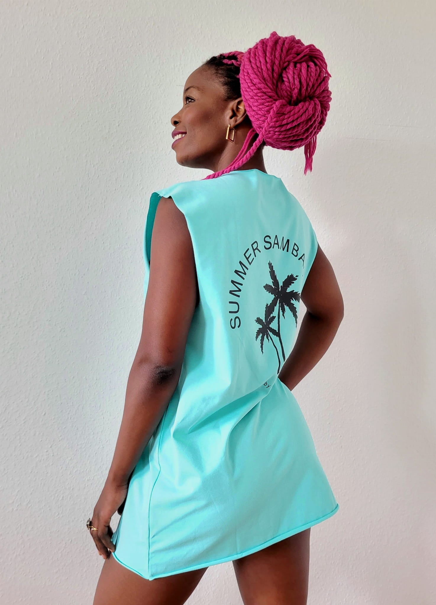 Sleeveless T-shirt PALMS Mint